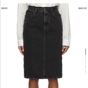 ACNE STUDIOS BLACK DENIM ILYSSIA SKIRT